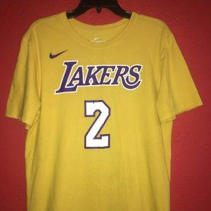 Nike Lakers 2 Ball Large Yellow Tshirt **